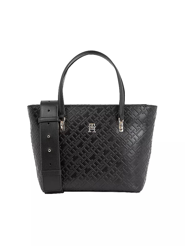 TOMMY HILFIGER Tasche Tote Bag TH REFINED Mini schwarz